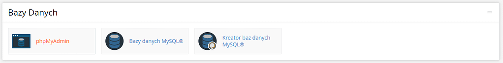 Bazy danych w cpanel