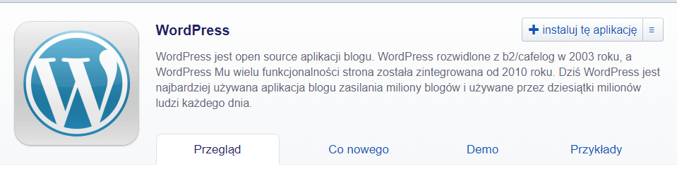 zainstaluj wordpress